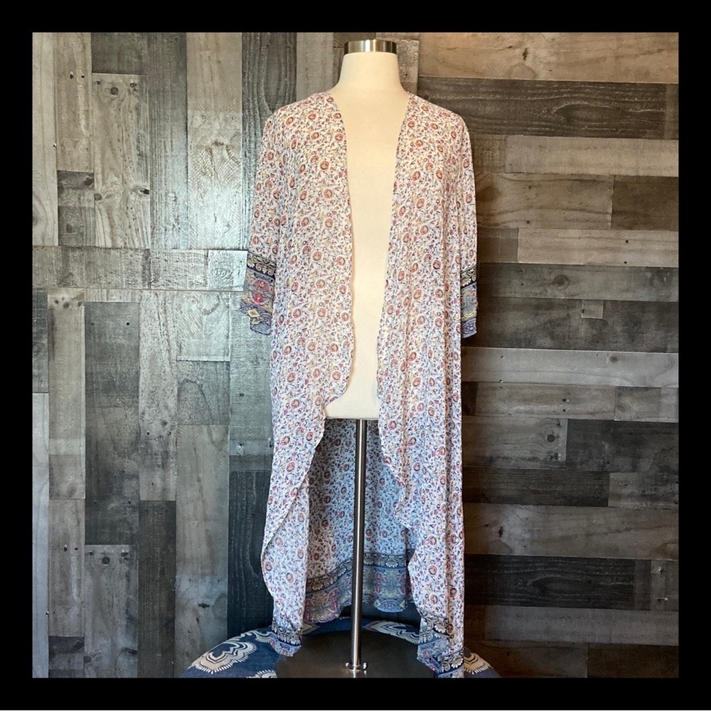 Pastel floral wrap OS festival boho chic coastal cowgirl vacation quiet luxury